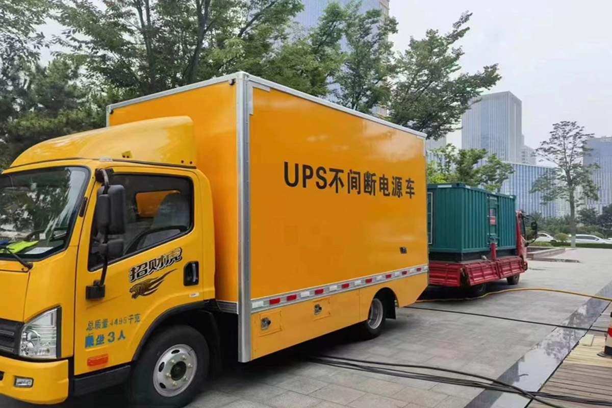 息县发电机租赁施工现场