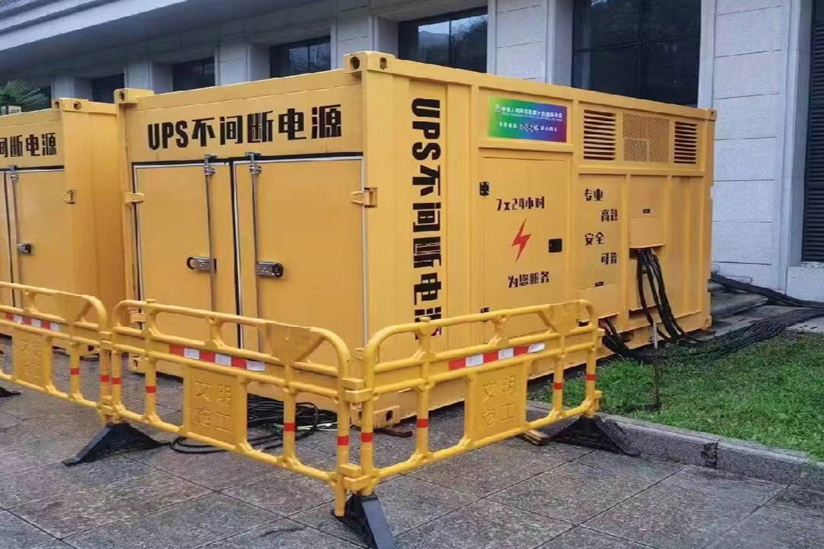 息县发电机租赁施工现场